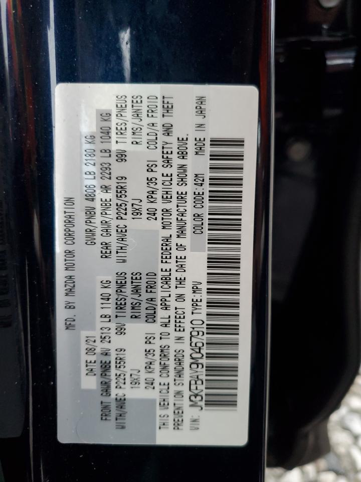 2021 Mazda Cx-5 Grand Touring Reserve VIN: JM3KFBAY9M0467910 Lot: 70868545