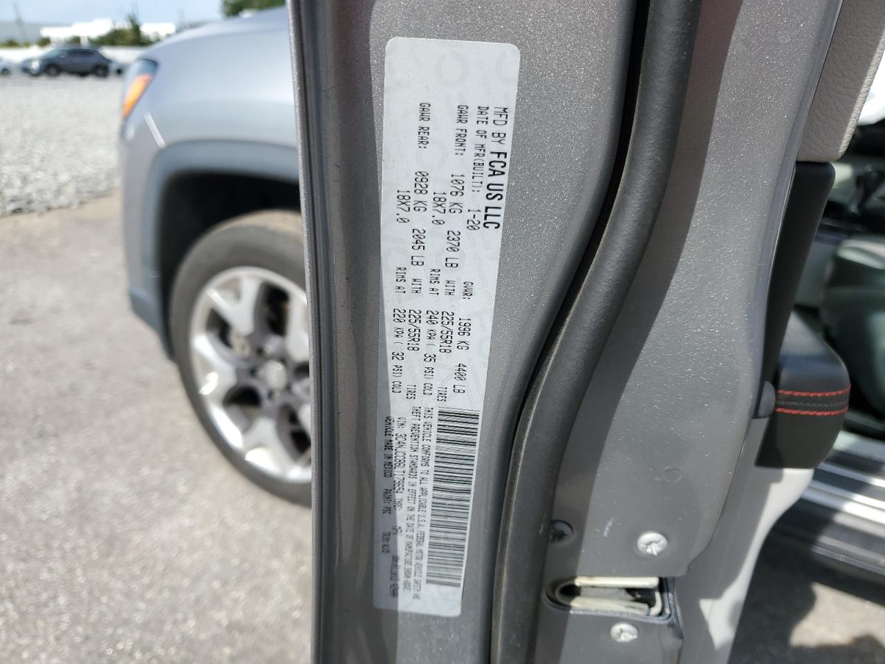 2020 Jeep Compass Limited VIN: 3C4NJCCB6LT179654 Lot: 80527405