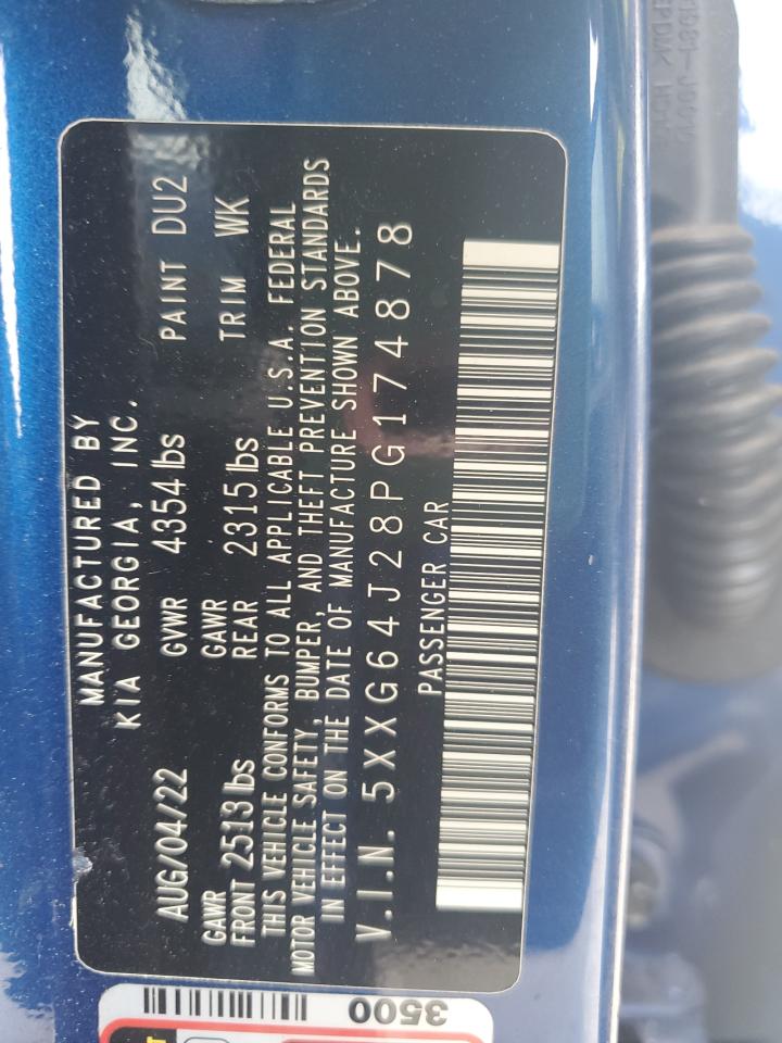 2023 Kia K5 Gt Line VIN: 5XXG64J28PG174878 Lot: 80143385