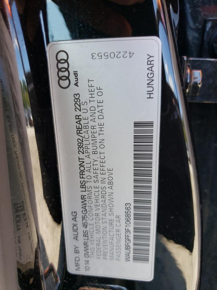 2015 Audi A3 Premium VIN: WAUBFGFF3F1068563 Lot: 80500875