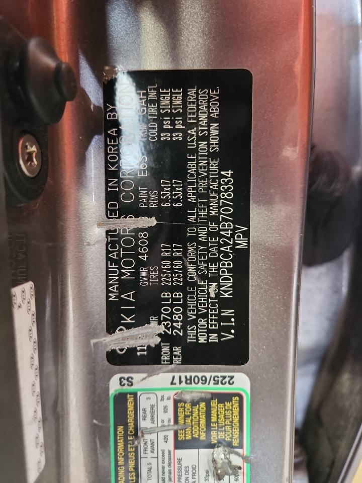 2011 Kia Sportage Lx VIN: KNDPBCA24B7078334 Lot: 80532455