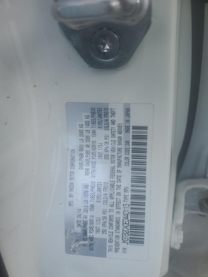 2014 Mazda Cx-9 Touring VIN: JM3TB2CA0E0440113 Lot: 80827355