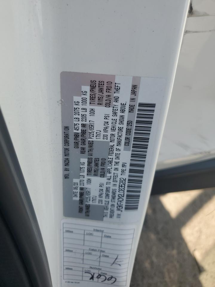 2020 Mazda Cx-5 Touring VIN: JM3KFACM2L0835282 Lot: 80483255