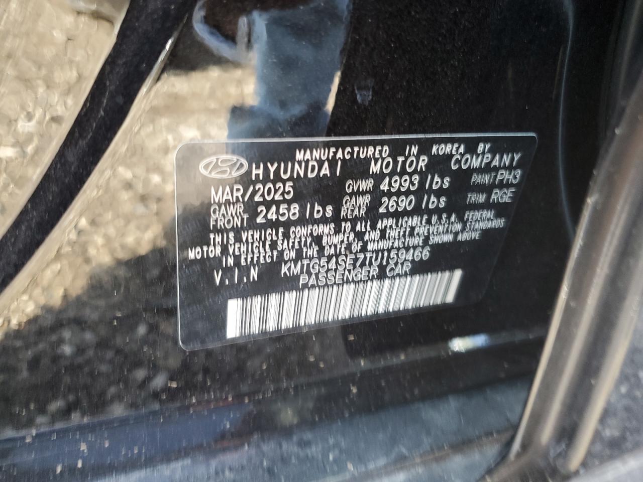 2026 Genesis G70 Sport Prestige VIN: KMTG54SE7TU159466 Lot: 81564775