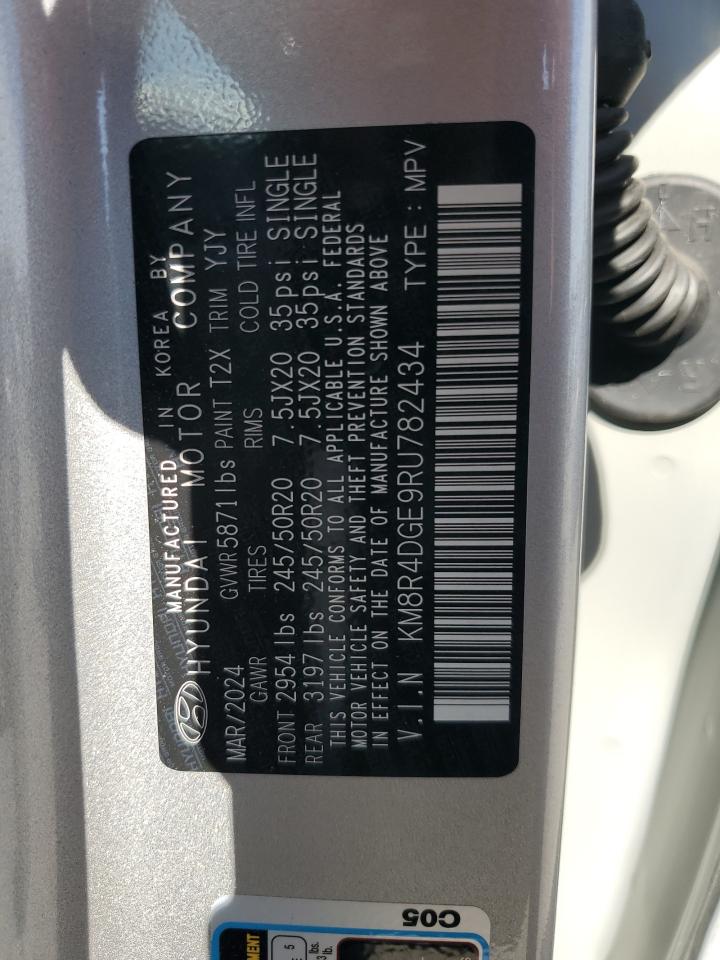 2024 Hyundai Palisade Sel Premium VIN: KM8R4DGE9RU782434 Lot: 80611525