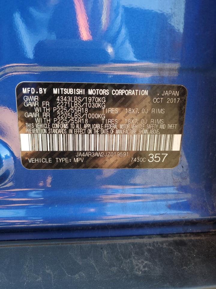 2018 Mitsubishi Outlander Sport Es VIN: JA4AR3AW2JZ019591 Lot: 84266645