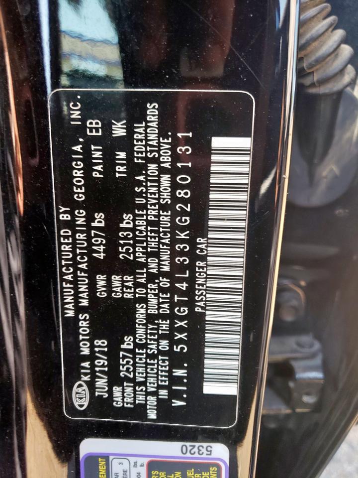 2019 Kia Optima Lx VIN: 5XXGT4L33KG280131 Lot: 80335245