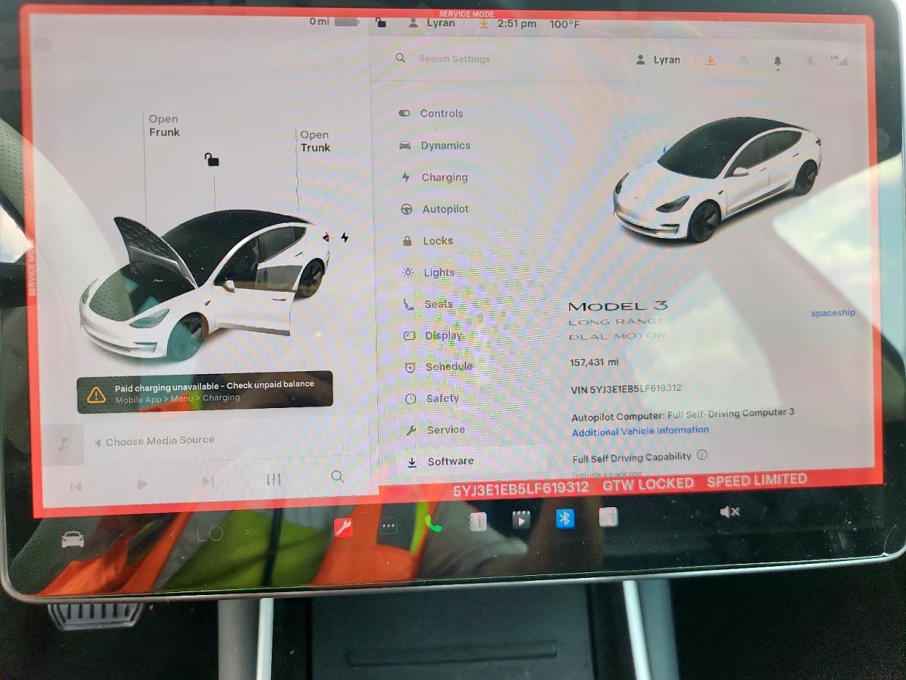 2020 Tesla Model 3 VIN: 5YJ3E1EB5LF619312 Lot: 81269465