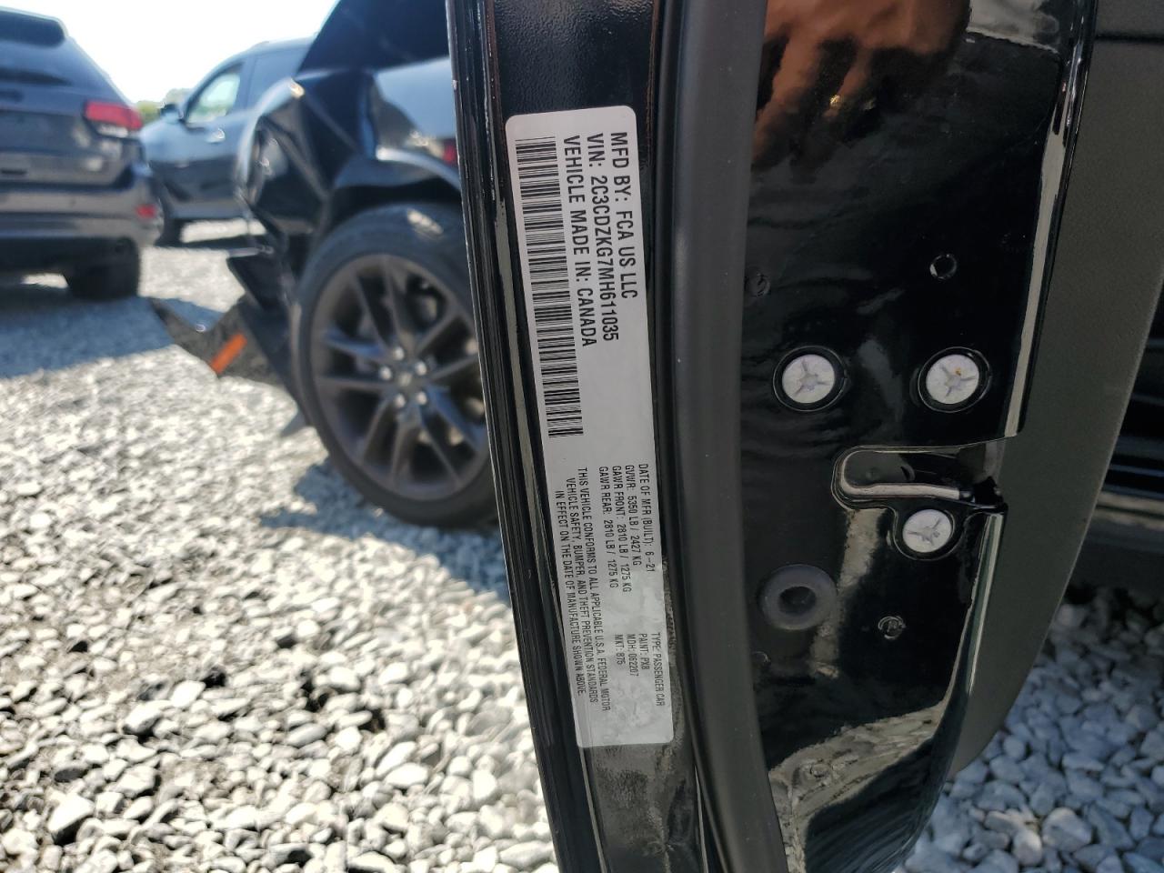 2021 Dodge Challenger Gt VIN: 2C3CDZKG7MH611035 Lot: 80217175