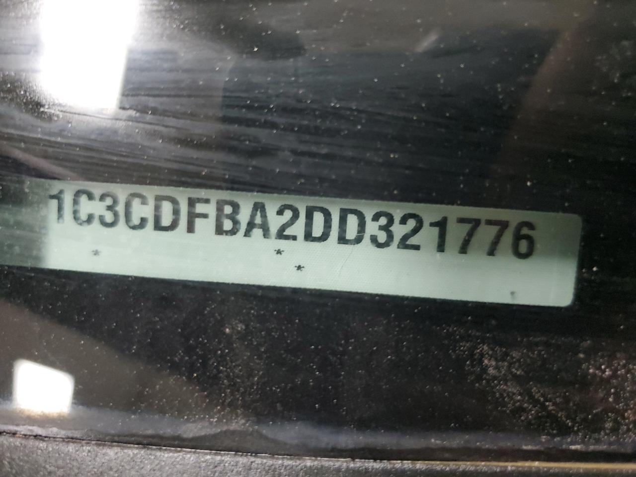 2013 Dodge Dart Sxt VIN: 1C3CDFBA2DD321776 Lot: 81014135