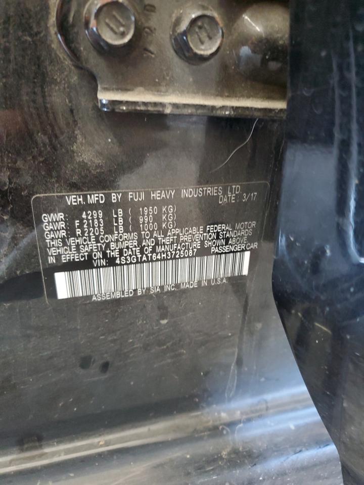 2017 Subaru Impreza Limited VIN: 4S3GTAT64H3725087 Lot: 84407945