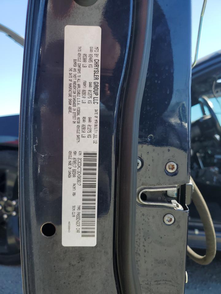 2012 Dodge Charger R/T VIN: 2C3CDXCT3CH303617 Lot: 81032585