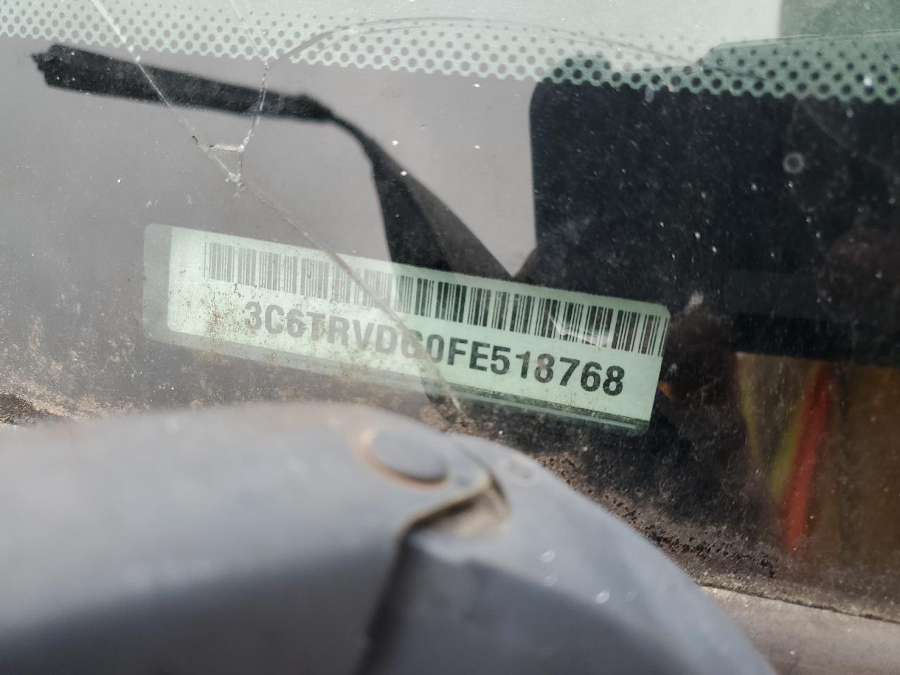 2015 Ram Promaster 2500 Van VIN: 3C6TRVDG0FE518768 Lot: 80849105