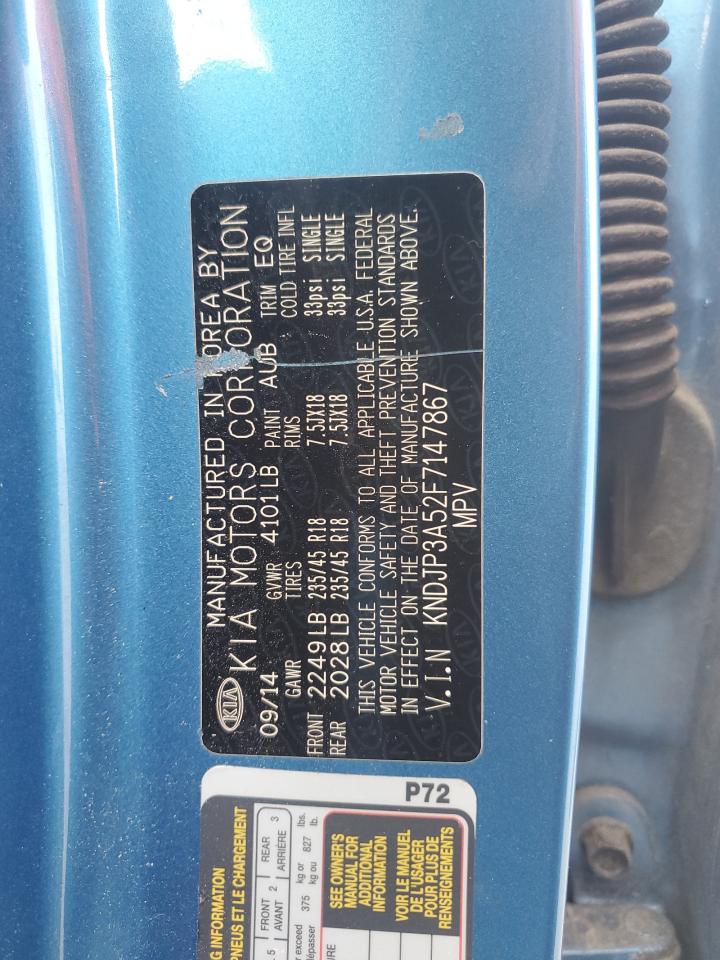 2015 Kia Soul + VIN: KNDJP3A52F7147867 Lot: 80716935