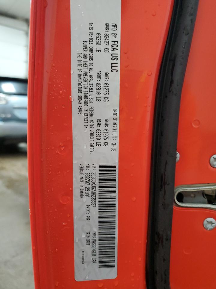 2018 Dodge Charger Gt VIN: 2C3CDXJG7JH235597 Lot: 81093785