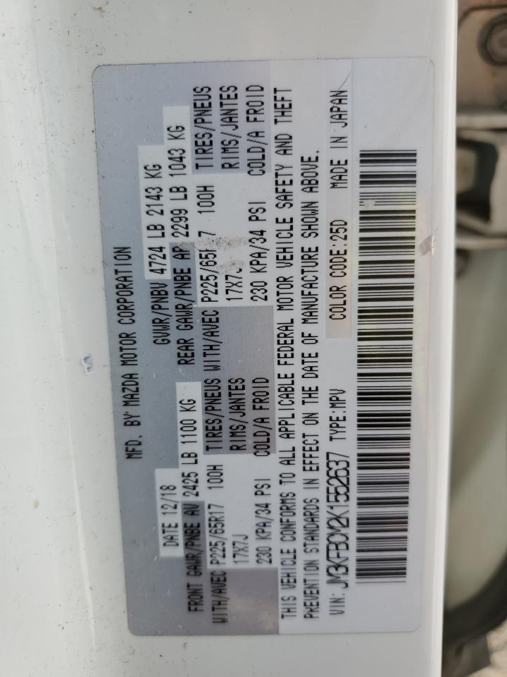 2019 Mazda Cx-5 Touring VIN: JM3KFBCM2K1552637 Lot: 80351845