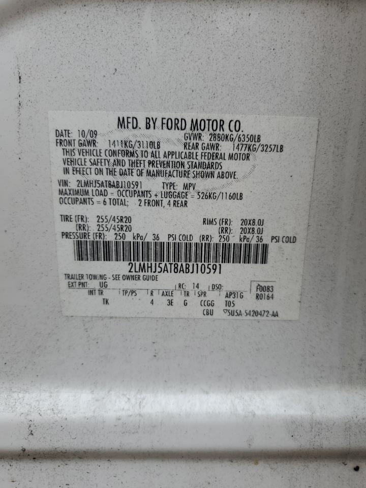 2010 Lincoln Mkt VIN: 2LMHJ5AT8ABJ10591 Lot: 81619145