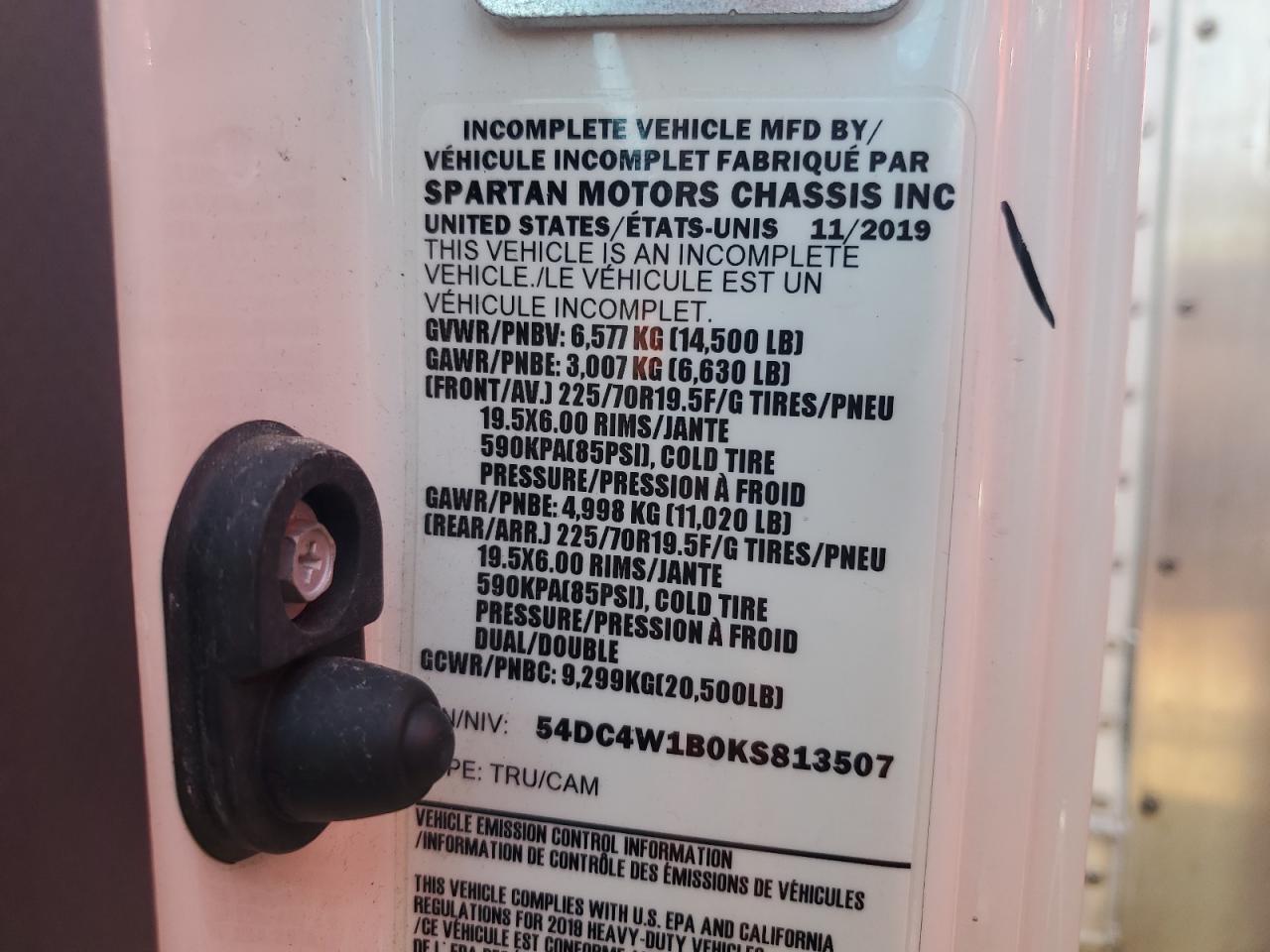 2019 Isuzu Npr Hd - Trucks VIN: 54DC4W1B0KS813507 Lot: 71059665