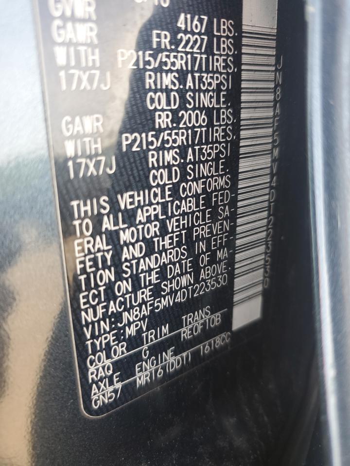 2013 Nissan Juke S VIN: JN8AF5MV4DT223530 Lot: 83941295