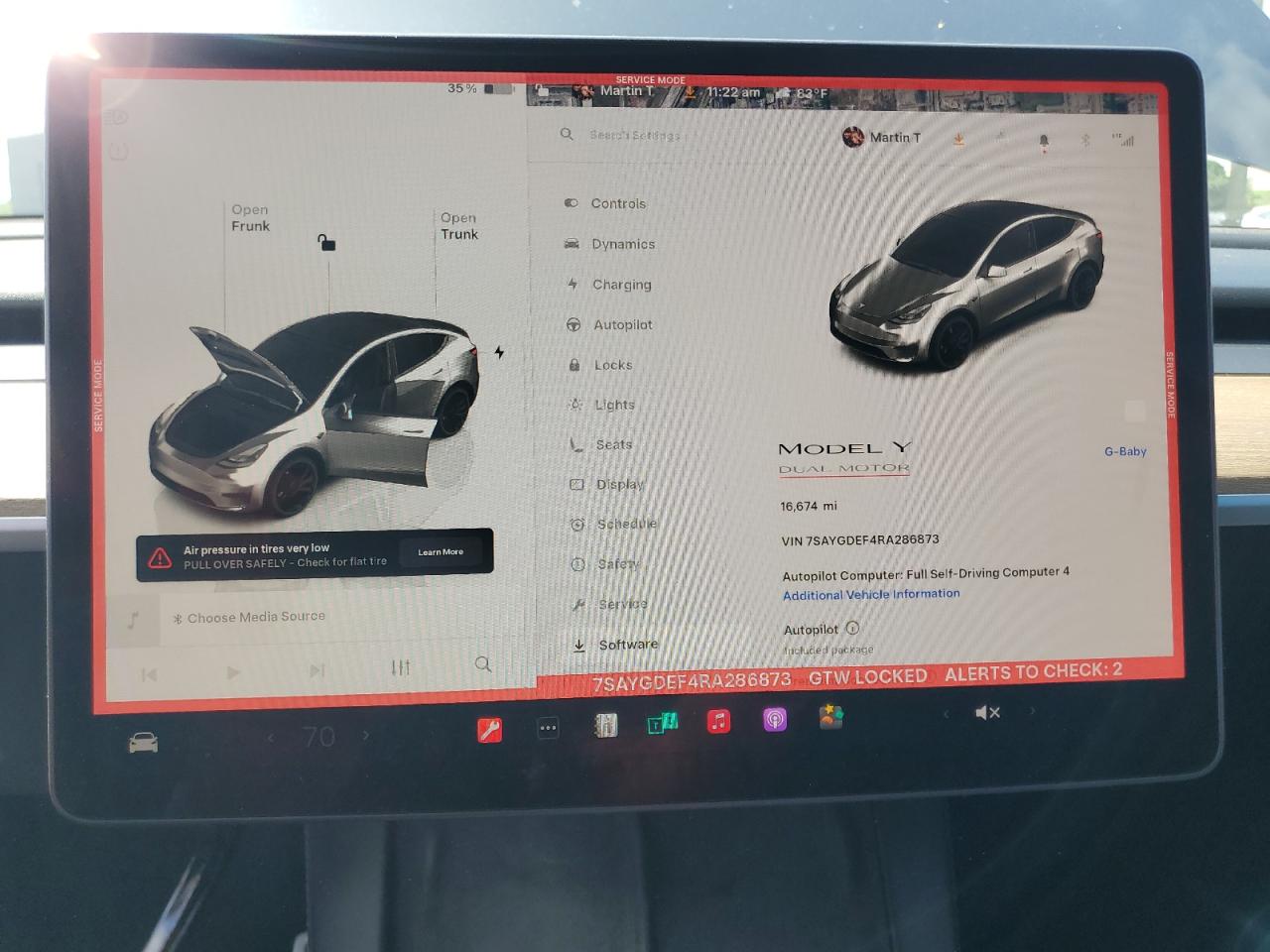 2024 Tesla Model Y VIN: 7SAYGDEF4RA286873 Lot: 84730145