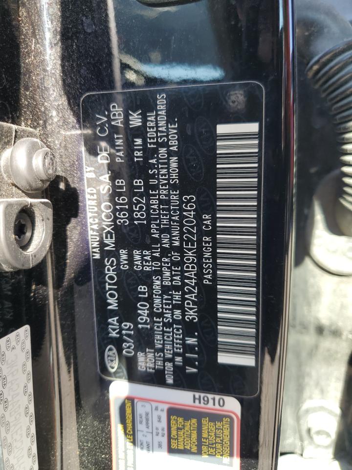 2019 Kia Rio S VIN: 3KPA24AB9KE220463 Lot: 84537375