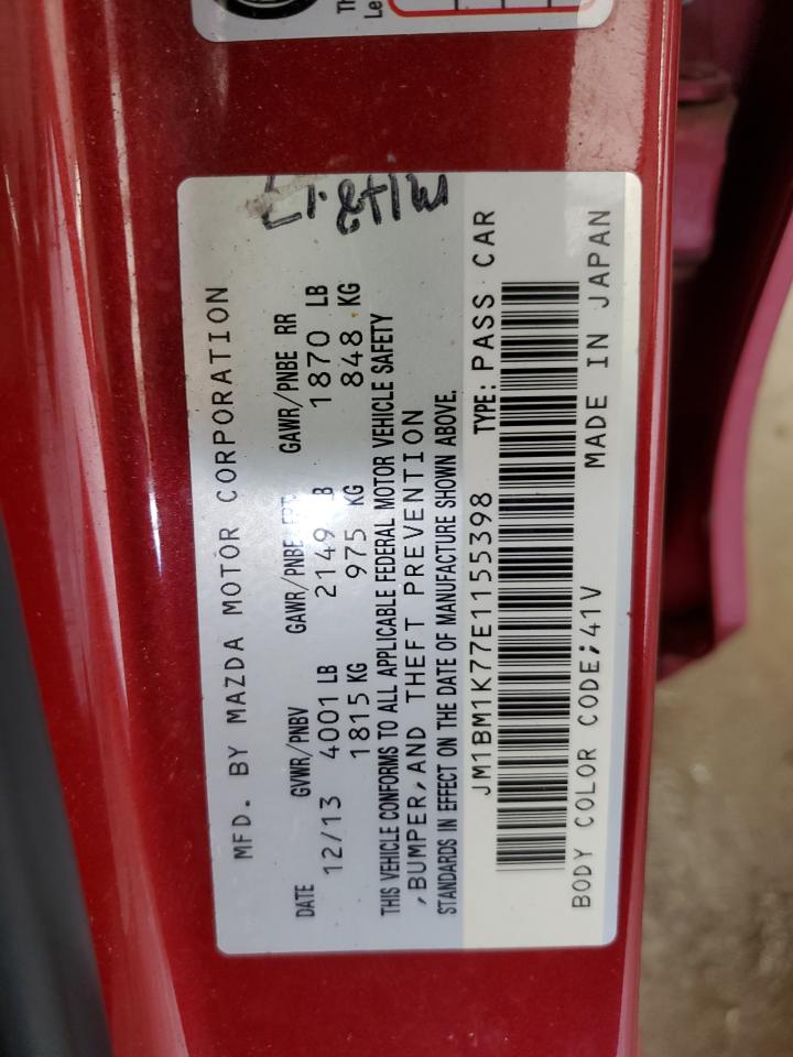 2014 Mazda 3 Sport VIN: JM1BM1K77E1155398 Lot: 80444135