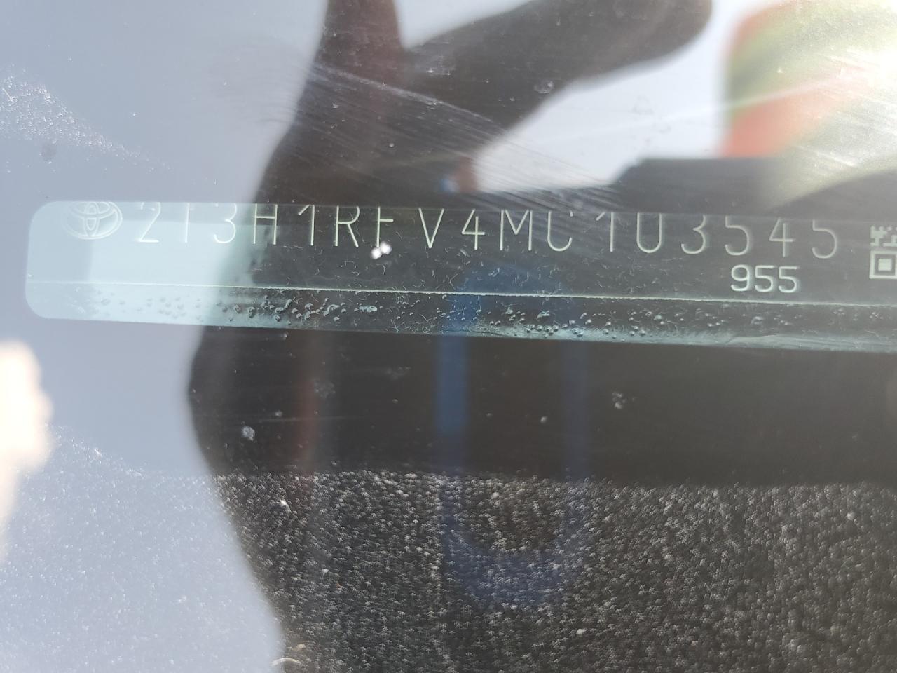 2021 Toyota Rav4 Le VIN: 2T3H1RFV4MC103545 Lot: 81397015