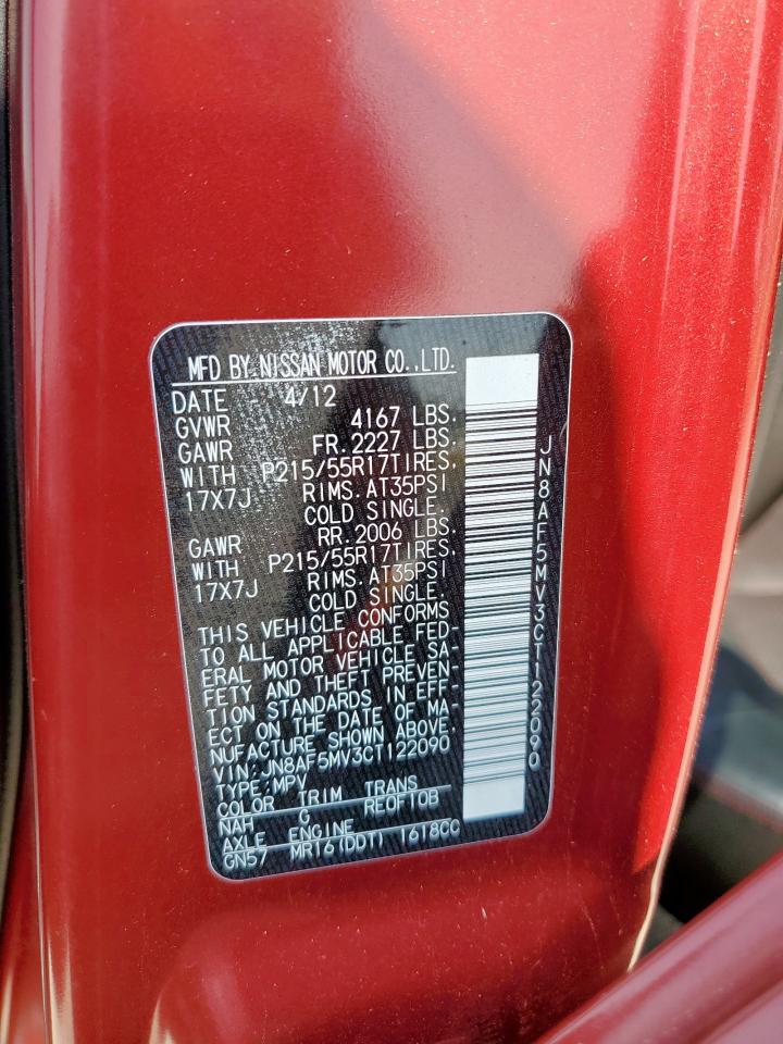 2012 Nissan Juke S VIN: JN8AF5MV3CT122090 Lot: 72026795