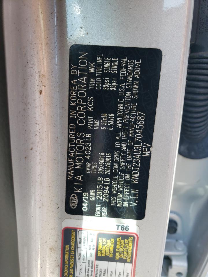 2020 Kia Soul Lx VIN: KNDJ23AU3L7045687 Lot: 80697915