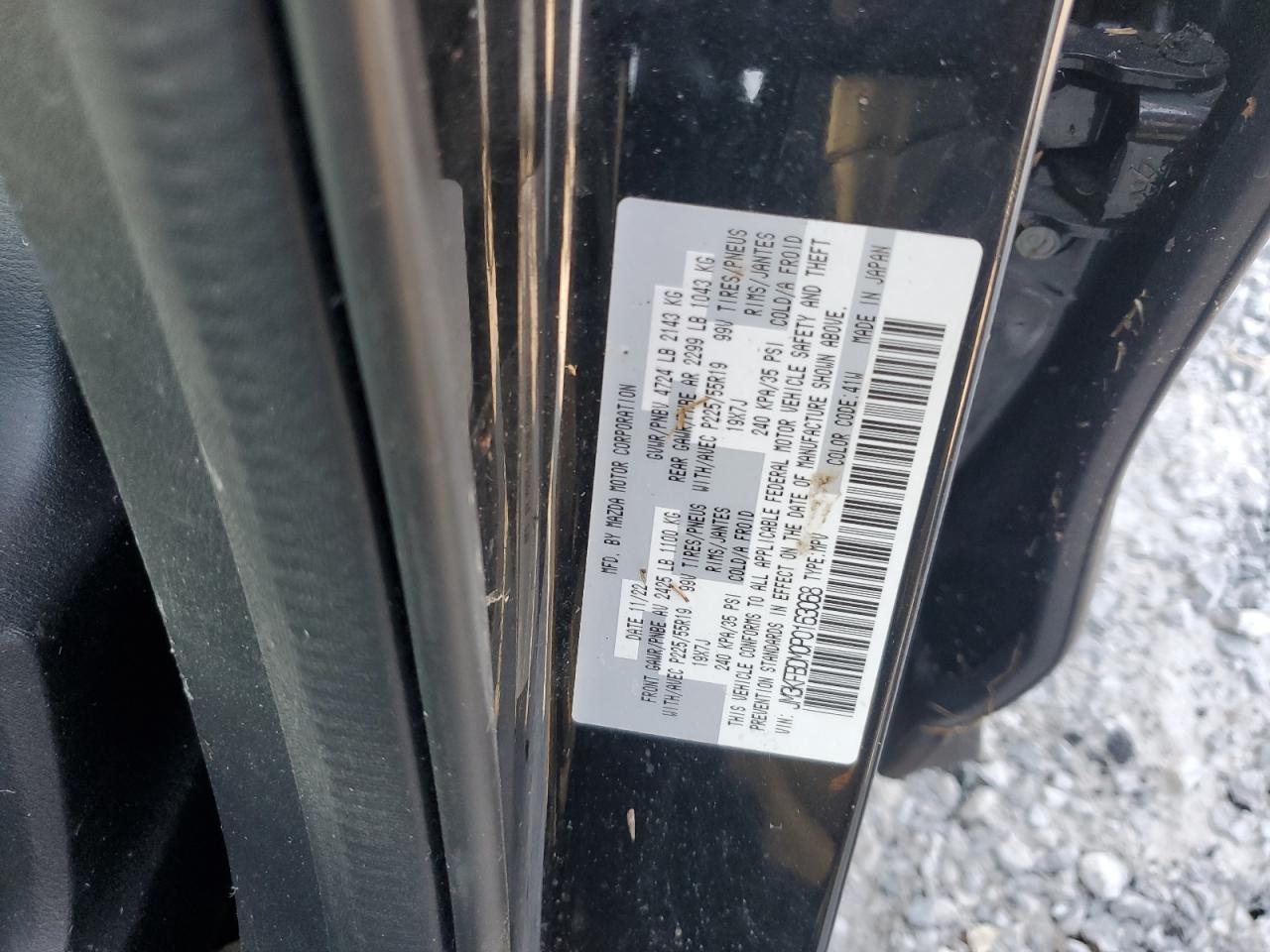 2023 Mazda Cx-5 Premium VIN: JM3KFBDM0P0163068 Lot: 80562995