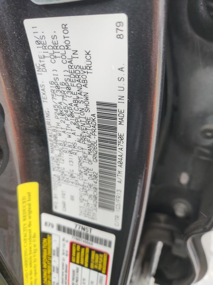 2012 Toyota Tacoma Double Cab Prerunner VIN: 5TFJU4GN0CX014302 Lot: 82157225