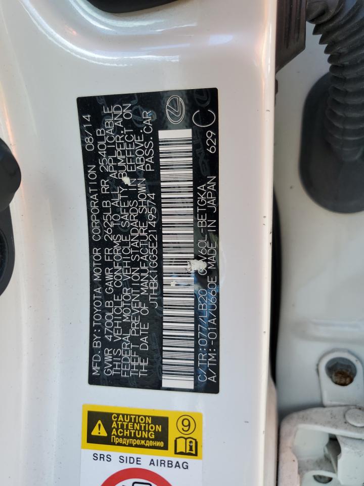 2014 Lexus Es 350 VIN: JTHBK1GG5E2149574 Lot: 84358975