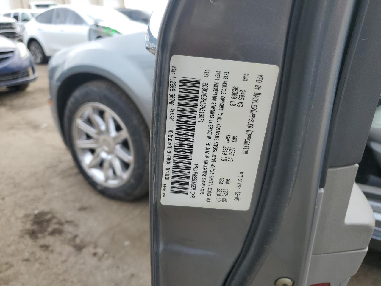 2006 Chrysler 300C VIN: 2C3KA63H16H319071 Lot: 69198805