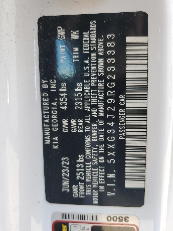 2024 Kia K5 Ex VIN: 5XXG34J29RG233383 Lot: 71299535