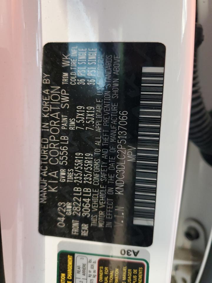 2023 Kia Ev6 Light VIN: KNDC3DLC2P5137066 Lot: 71055955