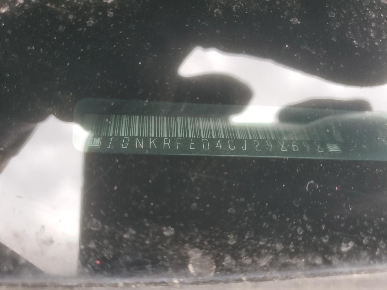 2012 Chevrolet Traverse Ls VIN: 1GNKRFED4CJ298698 Lot: 71236415