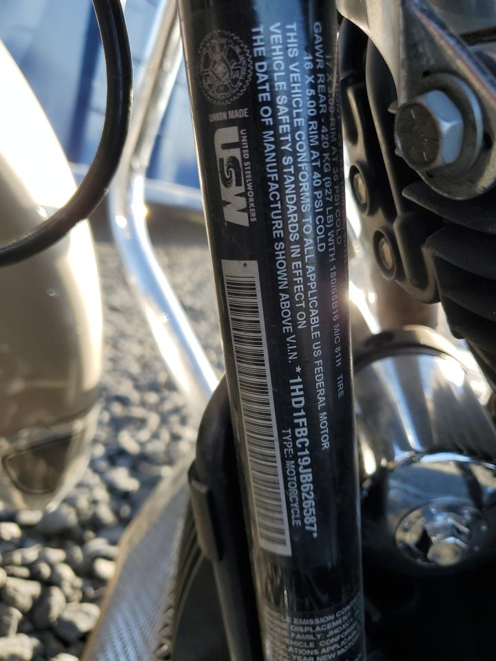 2018 Harley-Davidson Flhr Road King VIN: 1HD1FBC19JB626587 Lot: 84013715