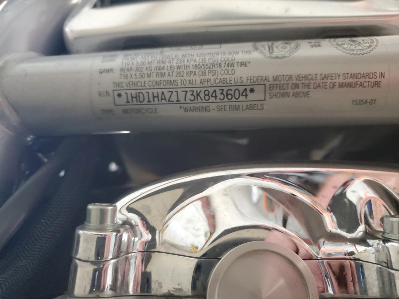 2003 Harley-Davidson Vrsca VIN: 1HD1HAZ173K436841 Lot: 71305705