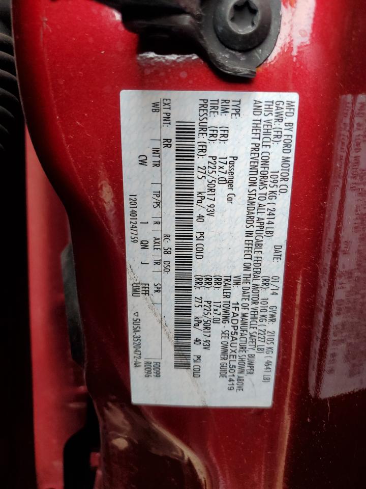 2014 Ford C-Max Se VIN: 1FADP5AUXEL501419 Lot: 81260375