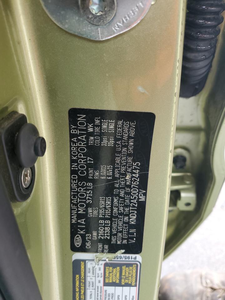 2013 Kia Soul VIN: KNDJT2A50D7624475 Lot: 82151465