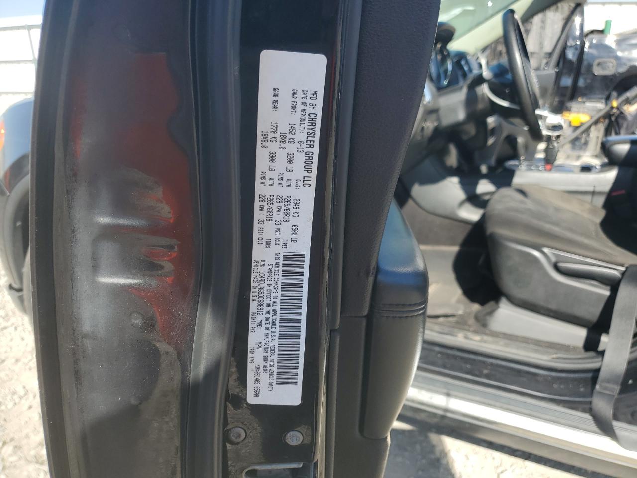 2013 Dodge Durango Sxt VIN: 1C4RDJAG5DC686912 Lot: 84228845