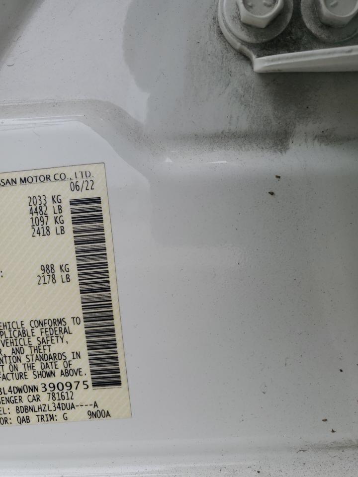 2022 Nissan Altima Sv VIN: 1N4BL4DW0NN390975 Lot: 84564685