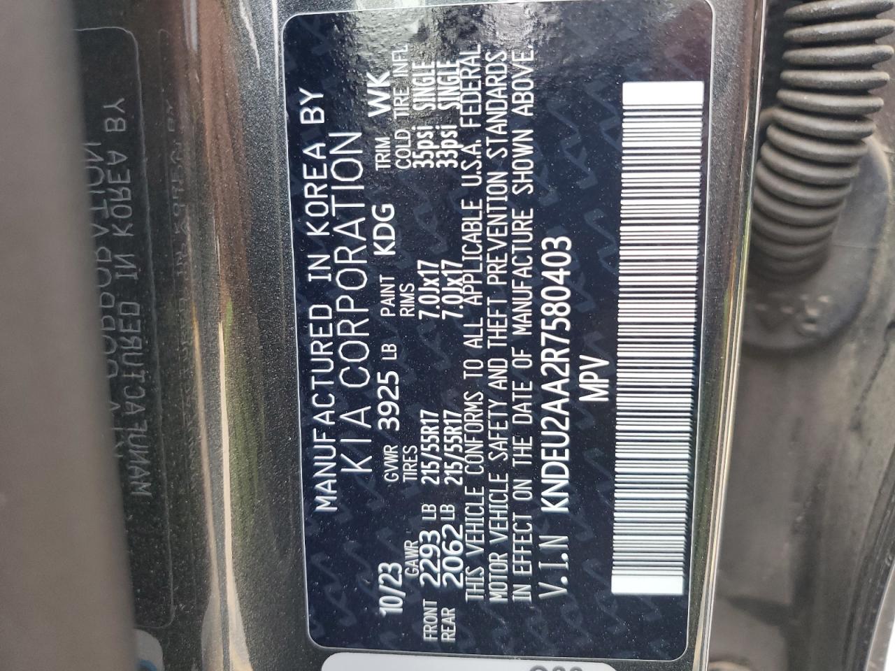 2024 Kia Seltos S VIN: KNDEU2AA2R7580403 Lot: 71684115