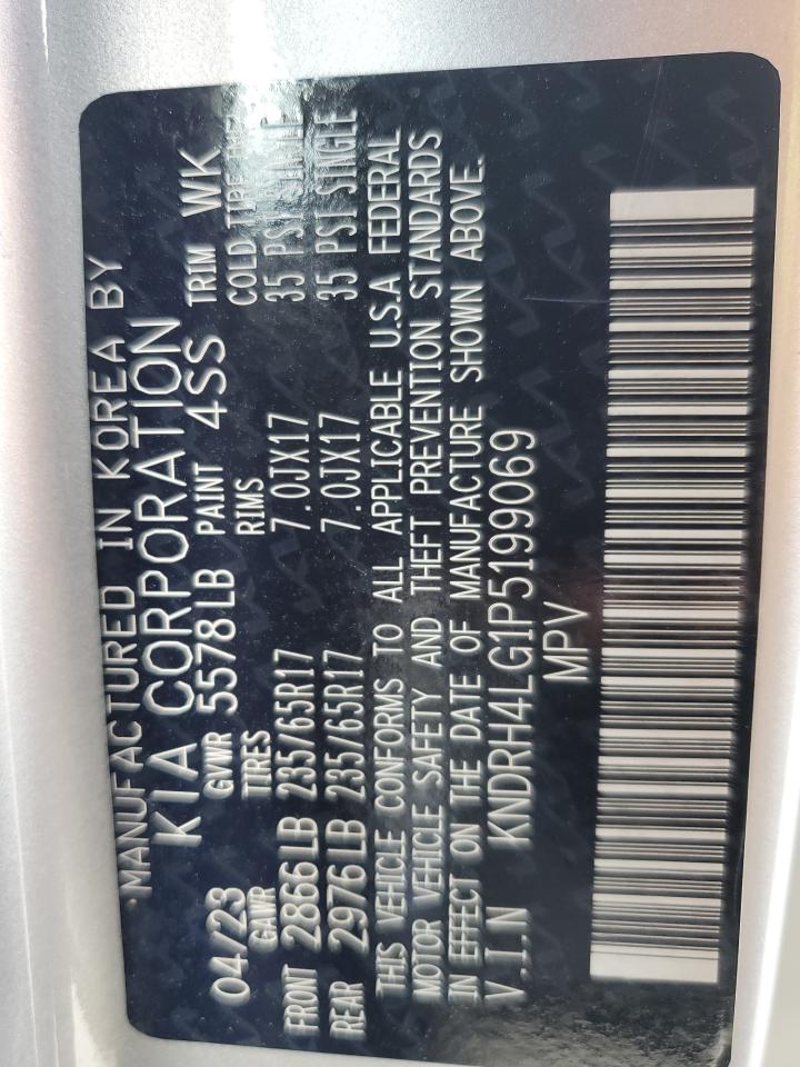 2023 Kia Sorento Ex VIN: KNDRH4LG1P5199069 Lot: 71601045
