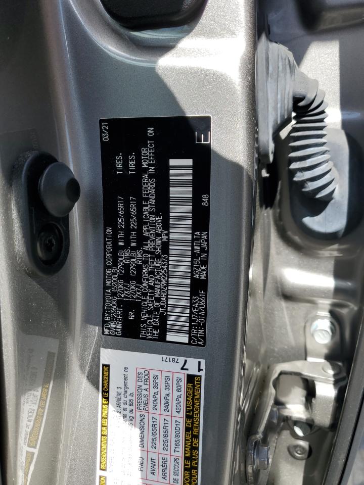 2021 Lexus Nx 300 Base VIN: JTJDARDZ9M2254373 Lot: 71630095