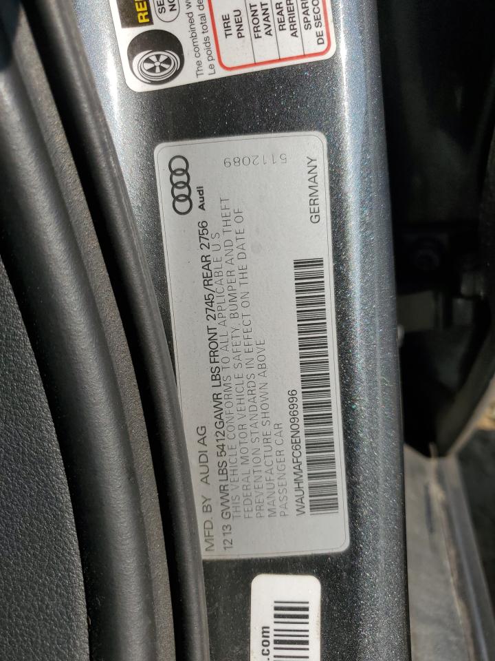 2014 Audi A6 Prestige VIN: WAUHMAFC6EN096996 Lot: 80818235