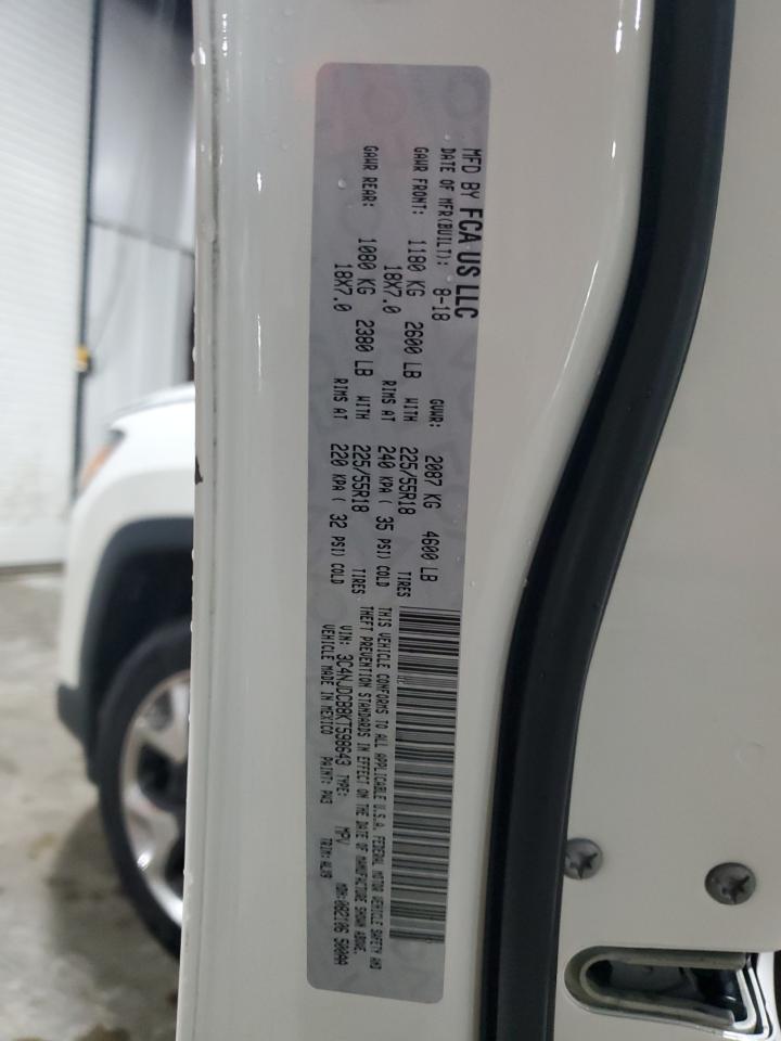 2019 Jeep Compass Limited VIN: 3C4NJDCB8KT598643 Lot: 83813655