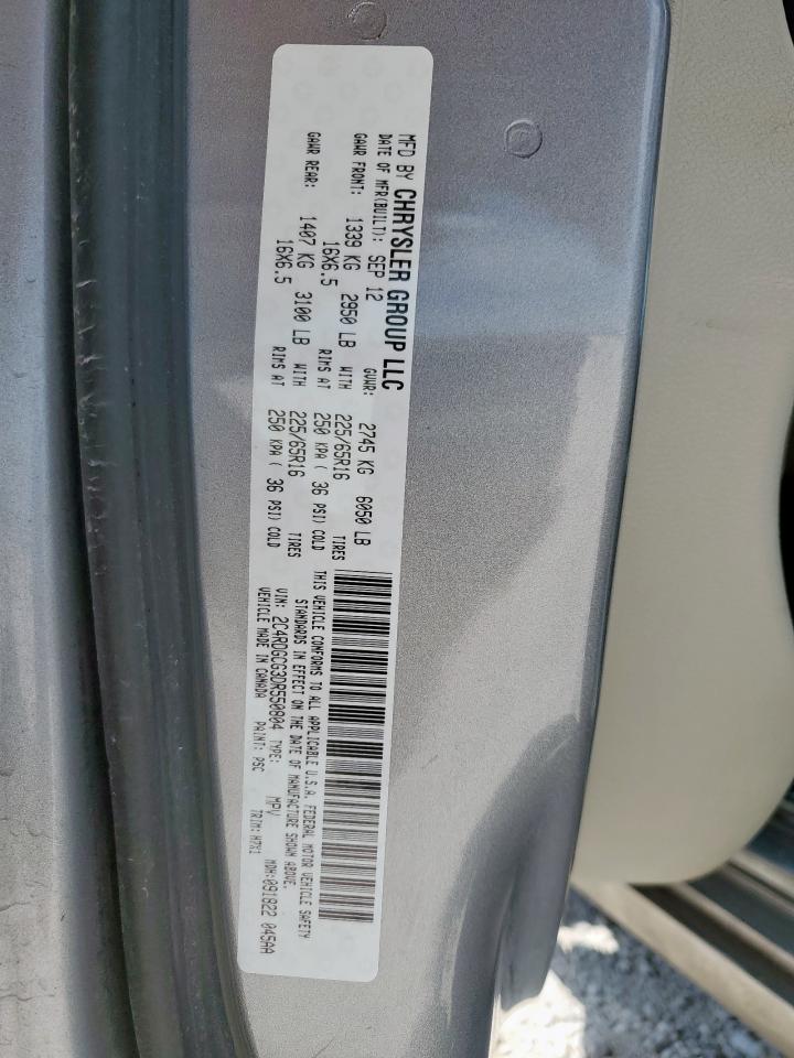 2013 Dodge Grand Caravan Sxt VIN: 2C4RDGCG3DR550804 Lot: 84655575