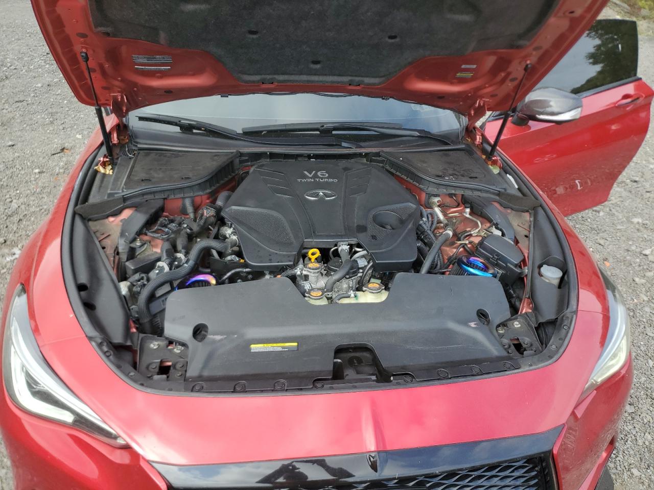 2019 Infiniti Q60 Red Sport 400 VIN: JN1FV7ELXKM440863 Lot: 80817545