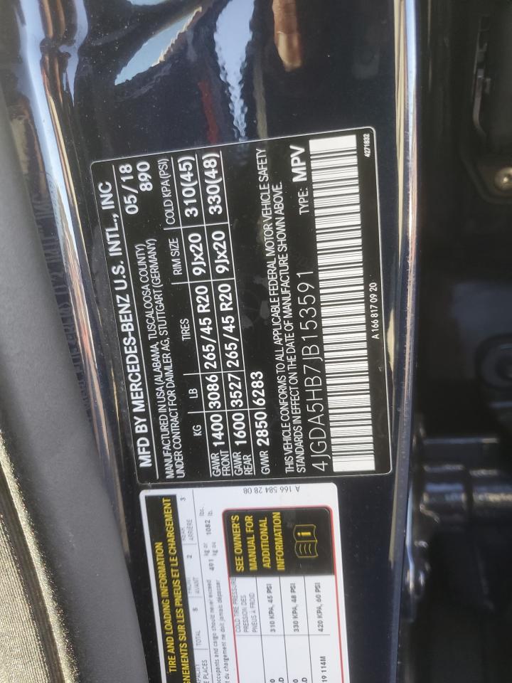 2018 Mercedes-Benz Gle 350 4Matic VIN: 4JGDA5HB7JB153591 Lot: 84436985